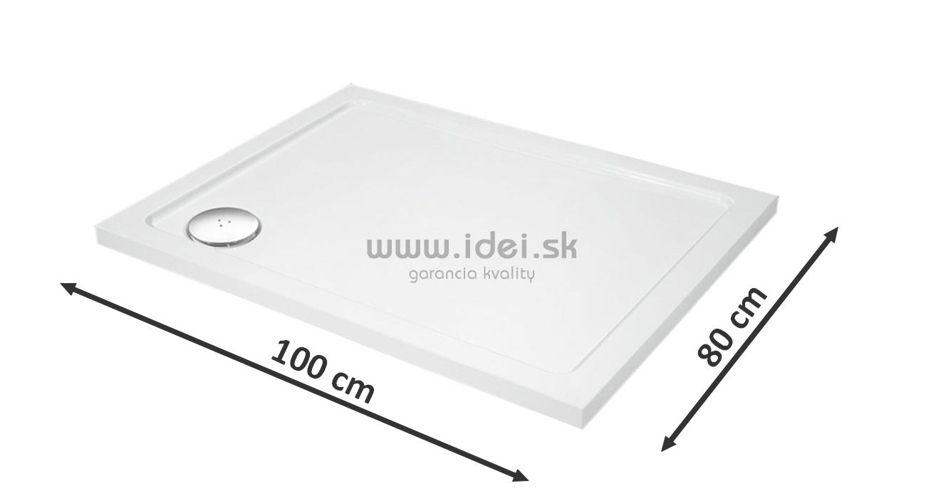 Aquatek SMC 100x80 cm sprchová vanička + nožičky