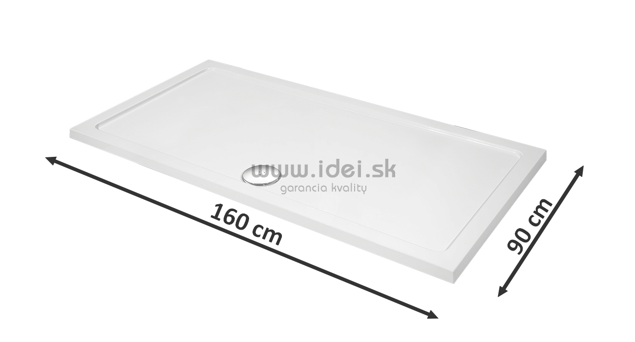 Aquatek SMC 160x90 cm sprchová vanička