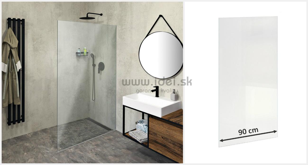 Polysan ARCHITEX LINE sprchová zástena so skrytým kotvením 90 cm