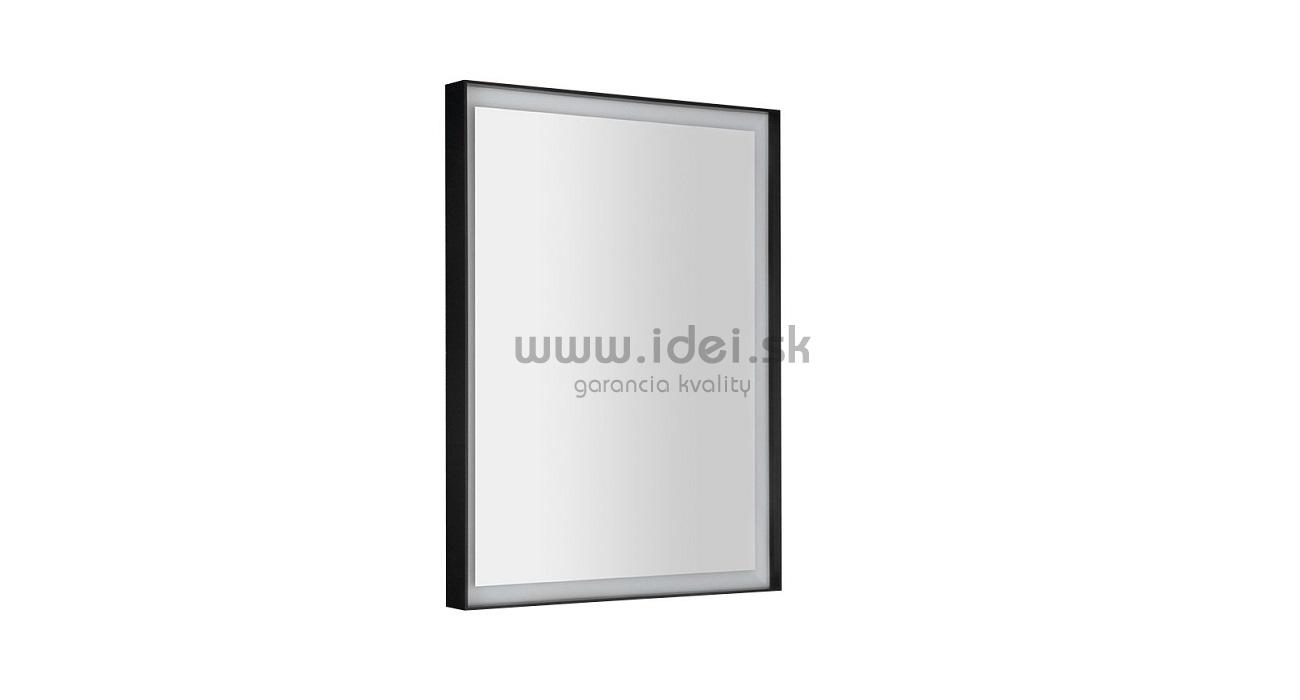 SORT čierne zrkadlo s LED podsvietením 47x70 cm