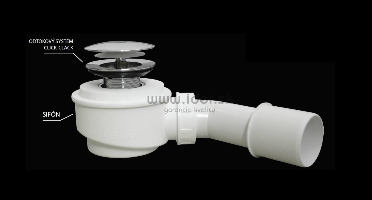 Aquatek sifón k voľne stojacim vaniam