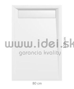 COVER sprchová vanička z liateho mramoru 120 x 80 cm