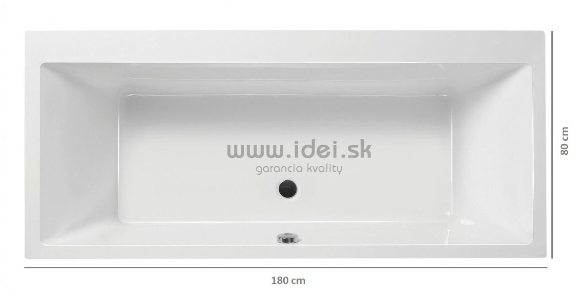 Santech EVO vaňa 180 x 80 cm + nohy + sifón