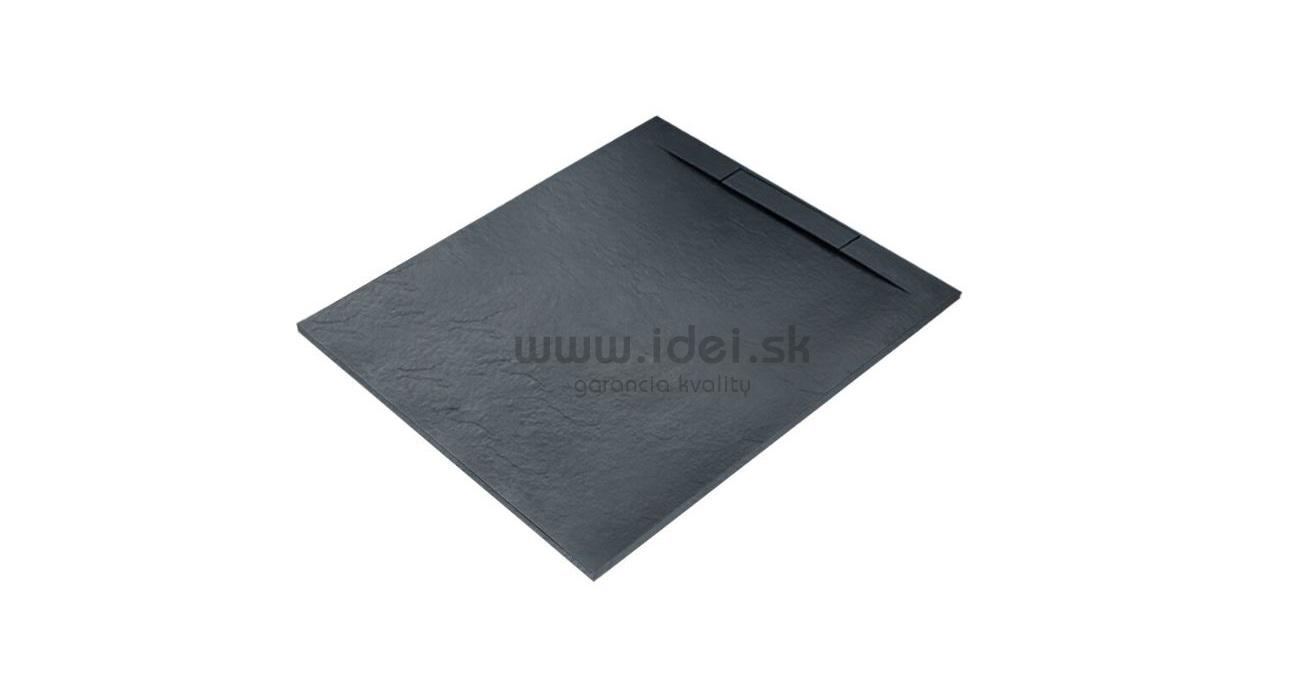 Aquatek RIVER šedá sprchová vanička z liateho mramoru 90x90 cm