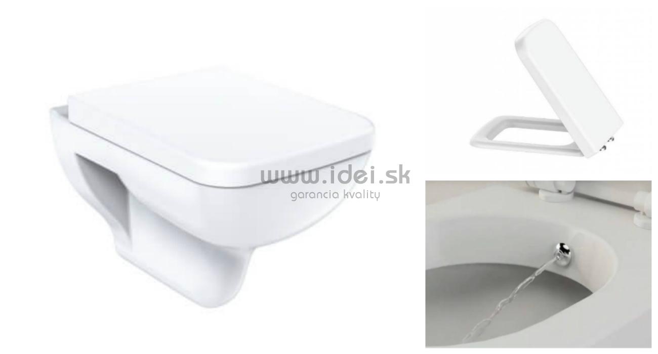 Creavit BENE zásvesné WC+ bidet 2v1 so sedátkom