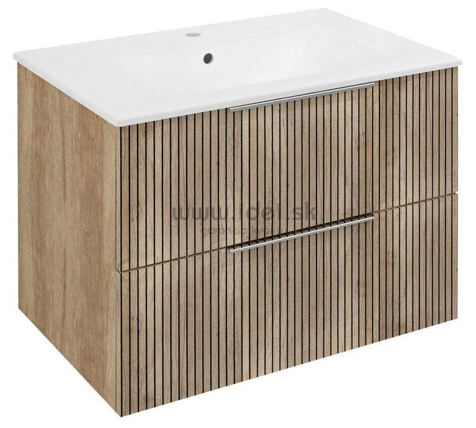 CIRASA kúpeľňová skrinka s umývadlom 70 cm dub alabama strip