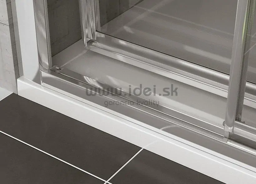 Sanswiss posuvné sprchové dvere s pevnou stenou 120 cm ľavé, durlux