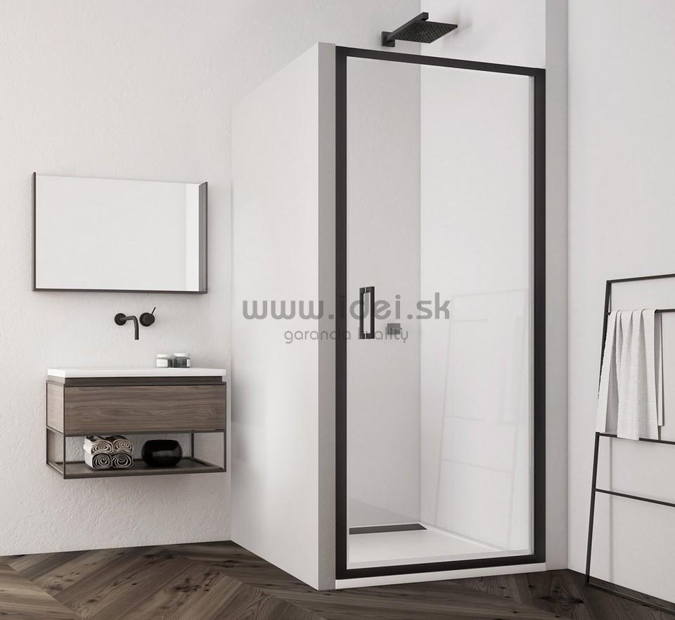 Sanswiss čierne sprchové dvere 100 cm