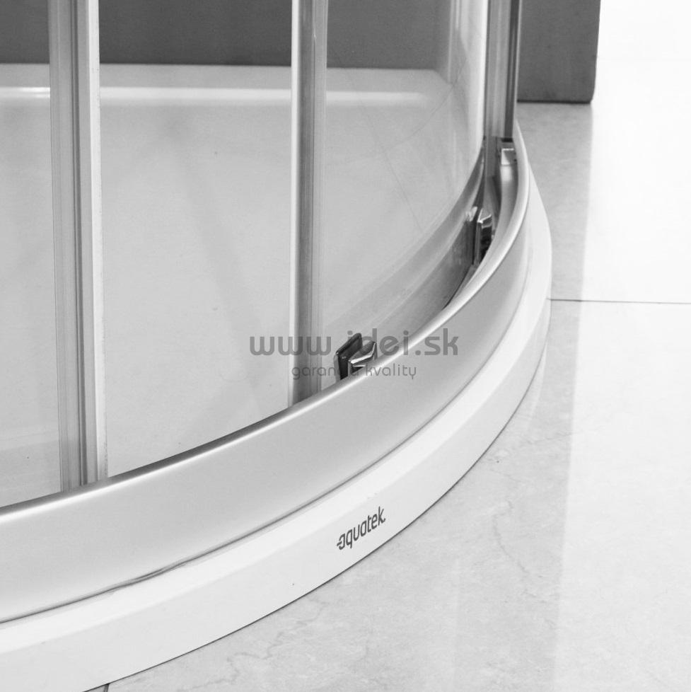Aquatek DYNAMIC S4 štvrťkruhový sprchový kút so zásuvnými dverami