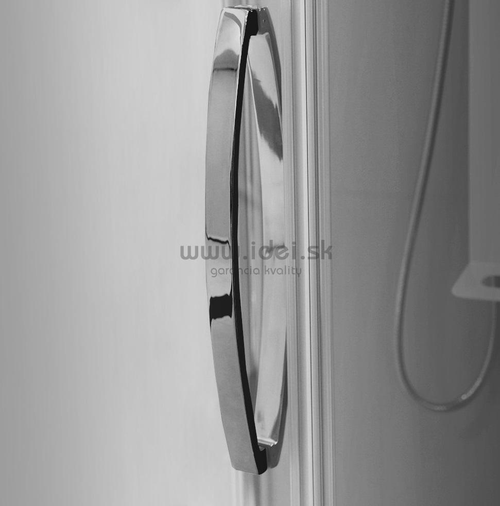 Aquatek EXTRA oblúkový sprchový kút 90x90 cm s otváracími dverami