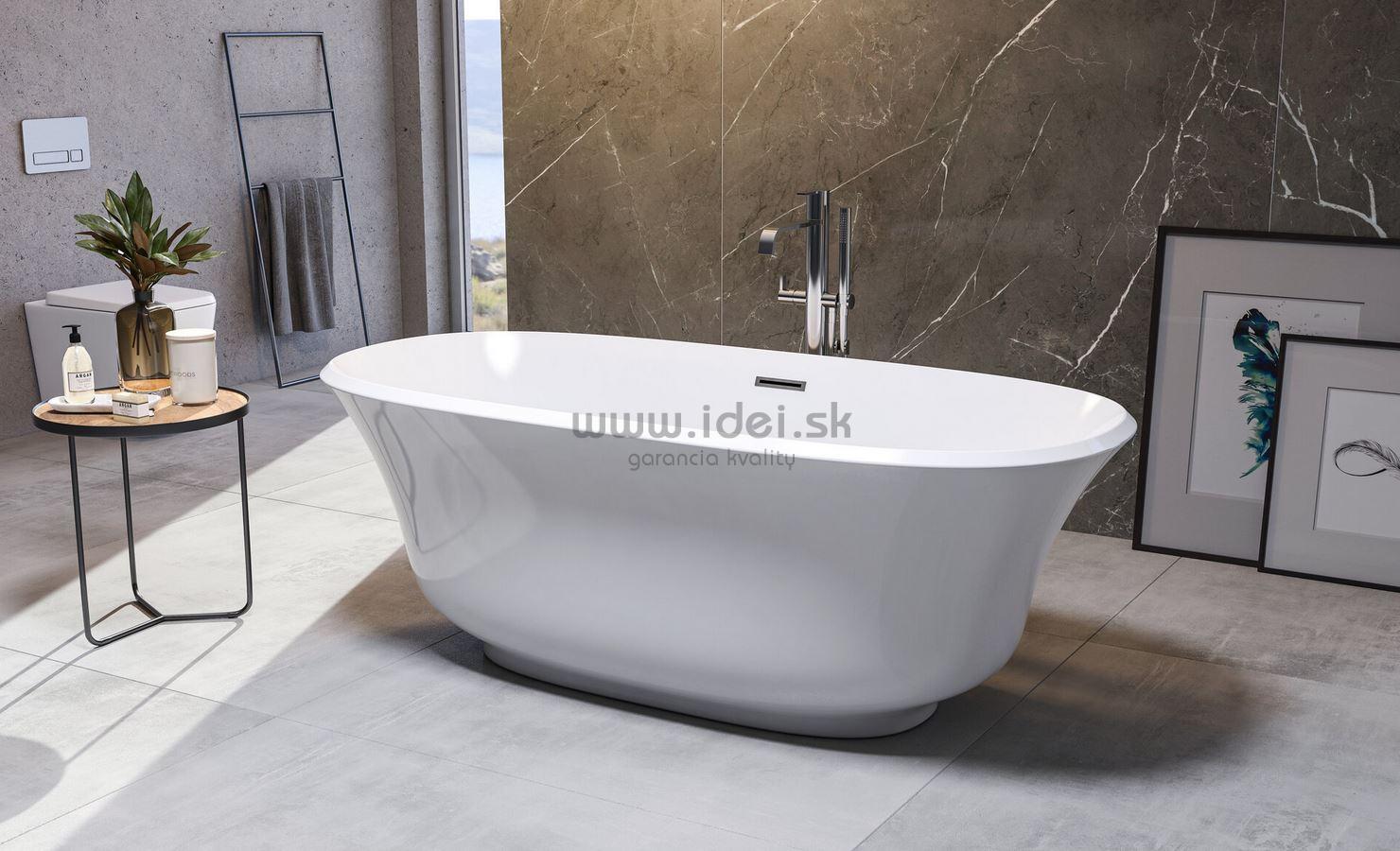 Aquatek NASHVILLE voľne stojaca vaňa do priestoru 170 cm