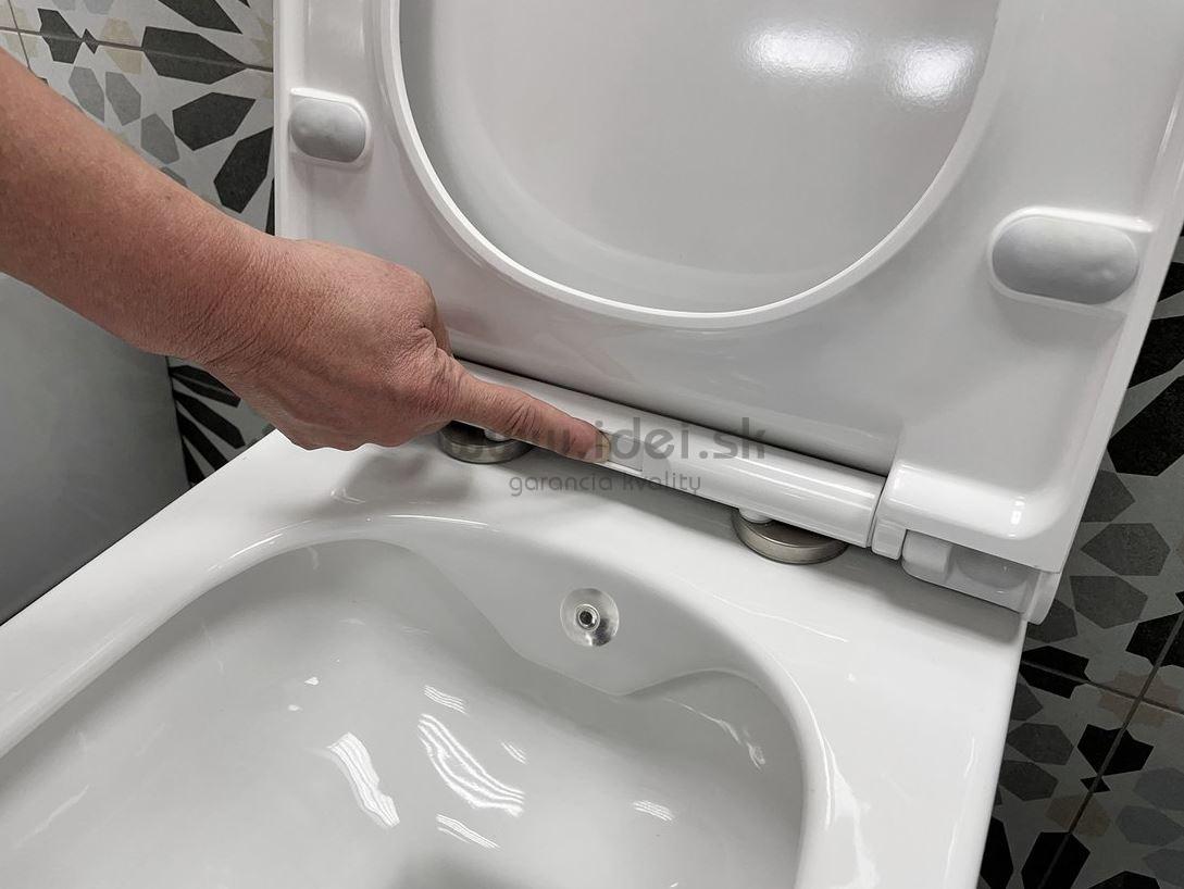 AVVA závesné WC+bidet 2v1  Rimless so sedátkom a batériou