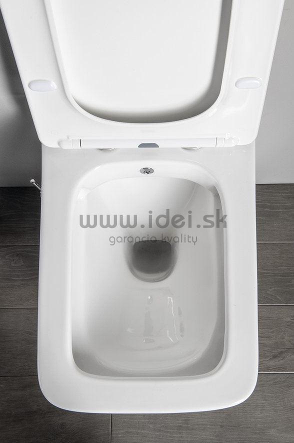 PORTO závesné WC+bidet 2v1  Rimless so sedátkom a batériou