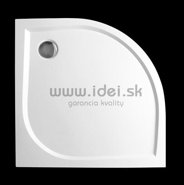 Aquatek HARD štvrťkruhová sprchová vanička z liateho mramoru 80/90 cm