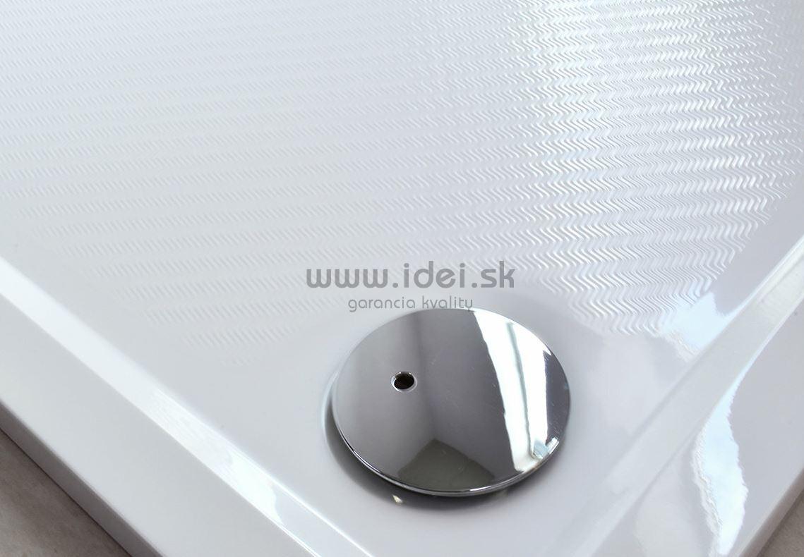 Aquatek BENT sprchová vanička z liateho mramoru 120x80 cm