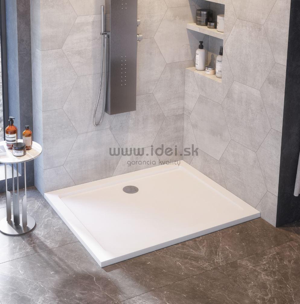 Aquatek SMC štvrťkruhová sprchová vanička 80/90 cm