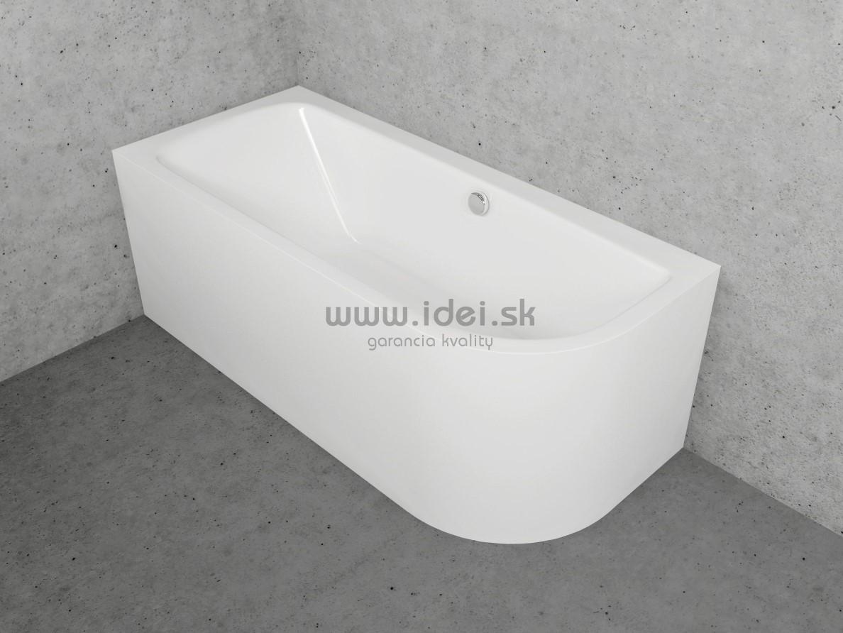 Santech TIME OPTIMA solitérna vaňa 168x74 cm do rohu