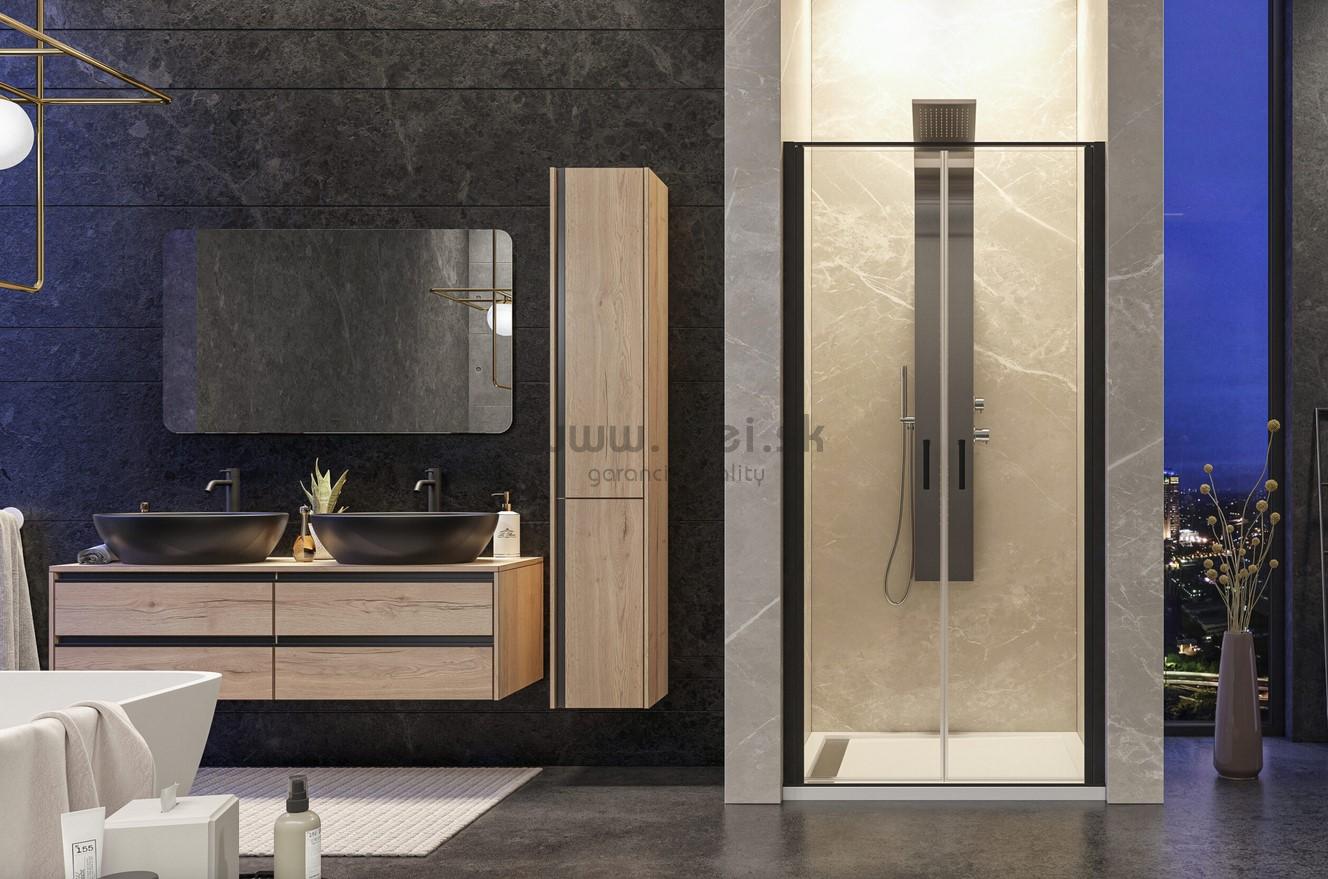 Aquatek YES BLACK B2 čierne sprchové dvere 80-100 cm