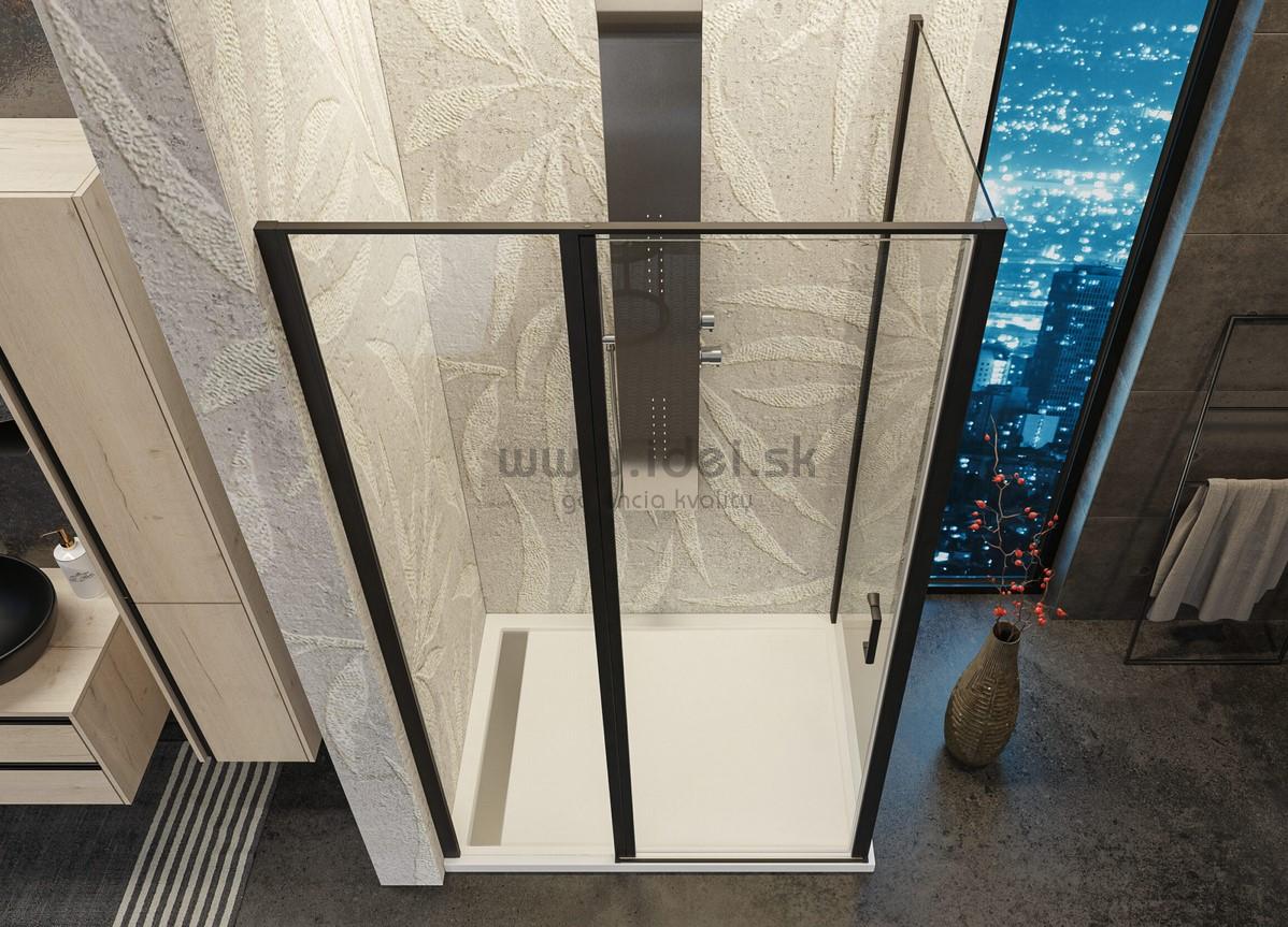 Aquatek YES BLACK B5+F1 čierny sprchový kút 90x70 cm