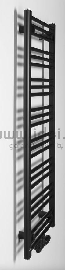 Albrecht čierny kúpeľnový radiátor 40 x 125 cm 