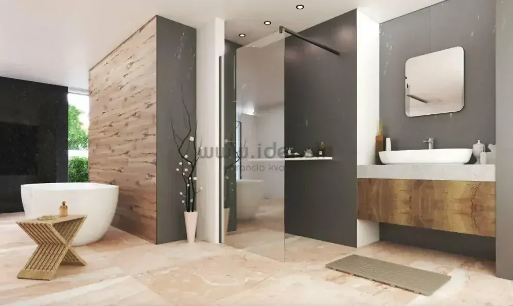 Aquatek OASIS BLACK walk-in sprchová zástena 80-140 cm
