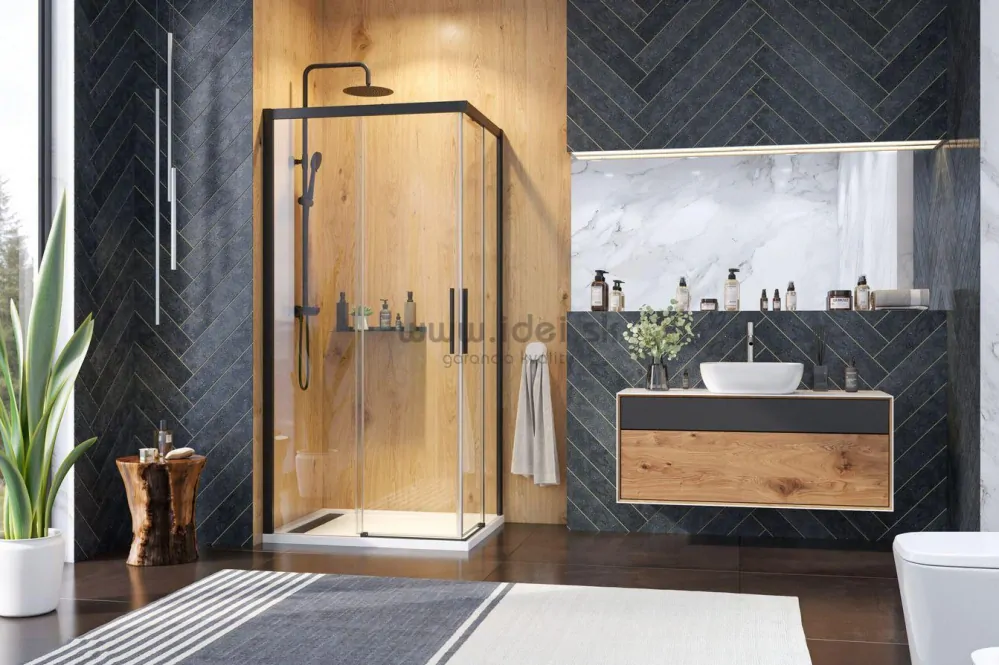 Sprchový kút Aquatek WELLNESS BLACK R14