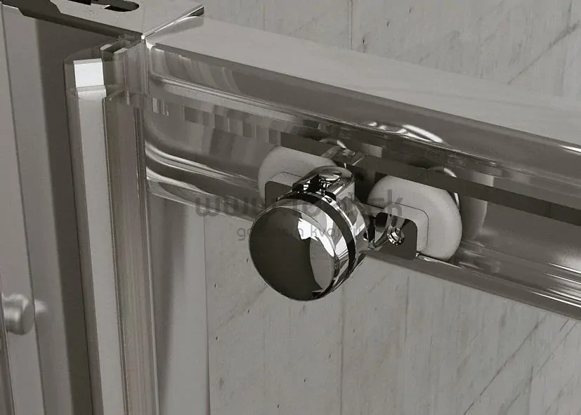 Sanswiss posuvné sprchové dvere s pevnou stenou 120 cm ľavé, durlux