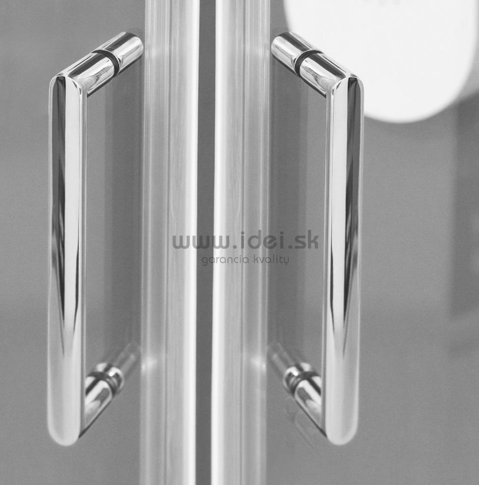 Aquatek DYNAMIC S4 štvrťkruhový sprchový kút so zásuvnými dverami