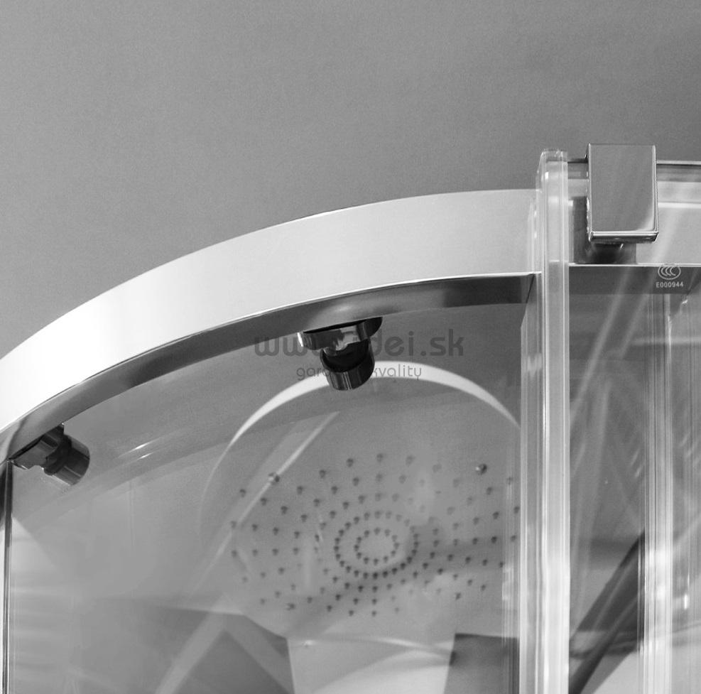 Aquatek ADMIRAL S7 90x90 cm oblúkový posuvný sprchový kút