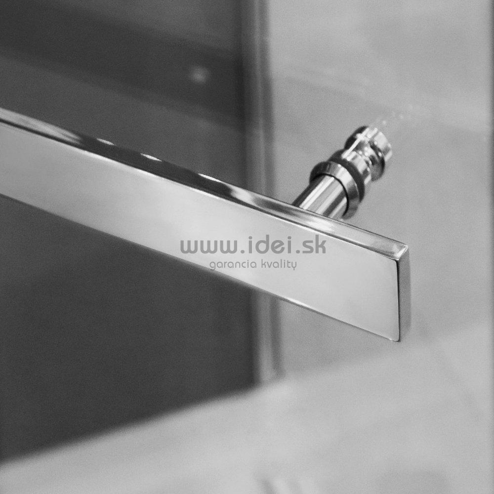 Aquatek CRYSTAL štvrťkruhový sprchový kút s otváracími dverami