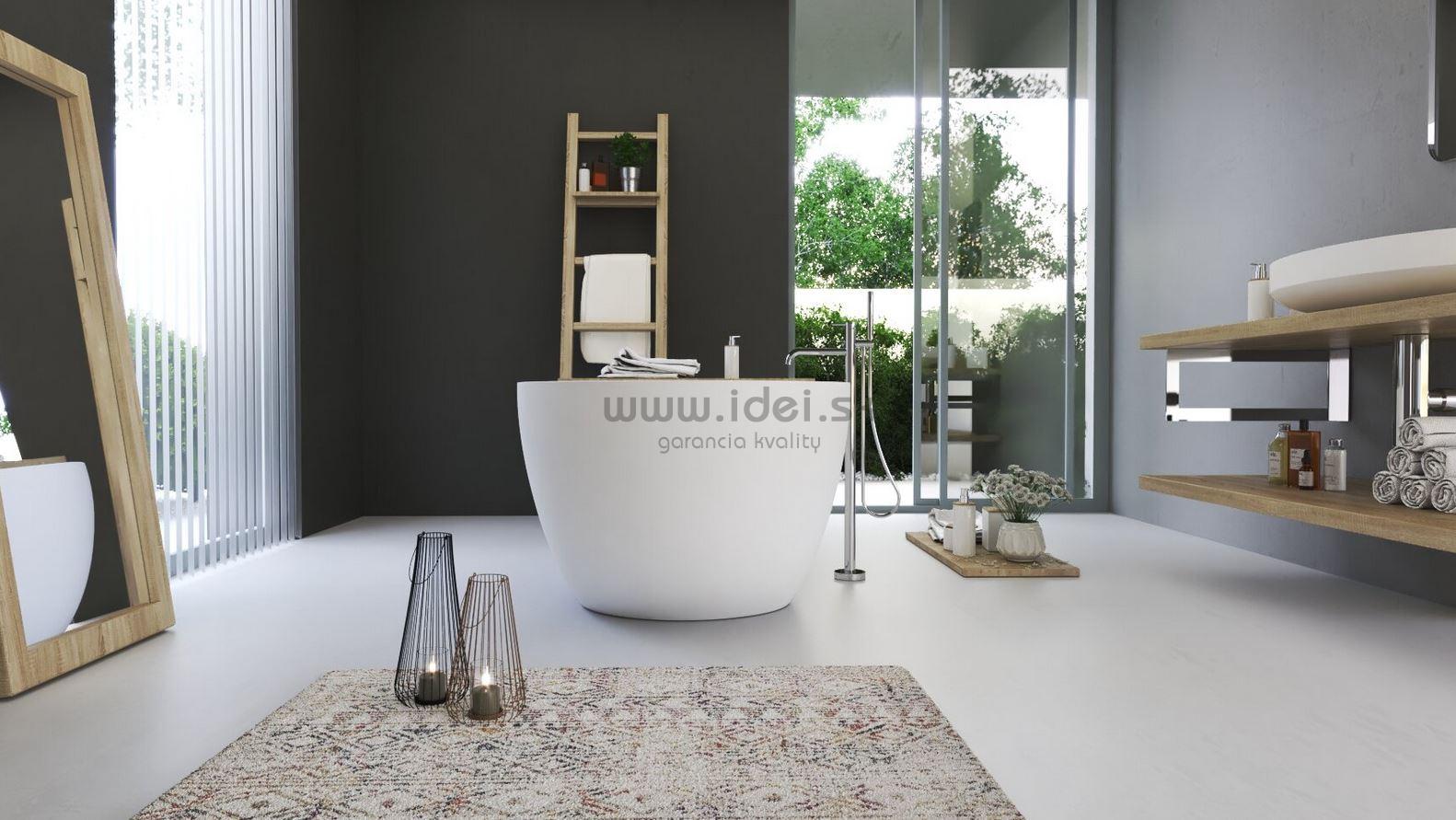 Aquatek CINDY voľne stojaca vaňa z liateho kameňa