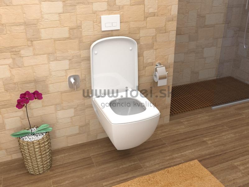 Creavit QUATRO zásvesné WC+ bidet 2v1 so sedátkom