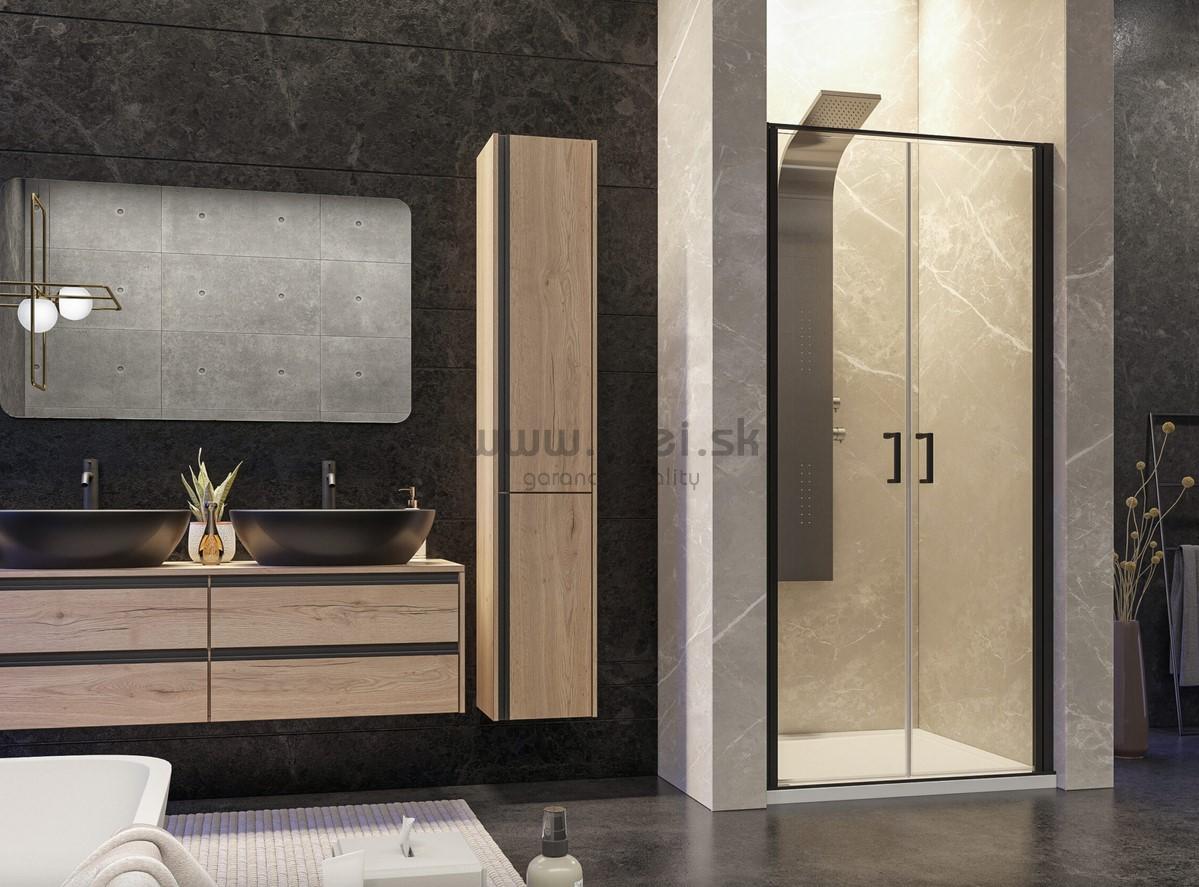 Aquatek YES BLACK B2 čierne sprchové dvere 80-100 cm