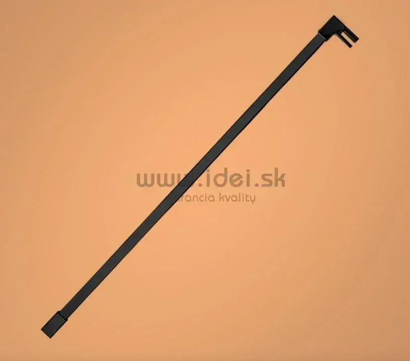 Aquatek OASIS BLACK walk-in sprchová zástena 80-140 cm