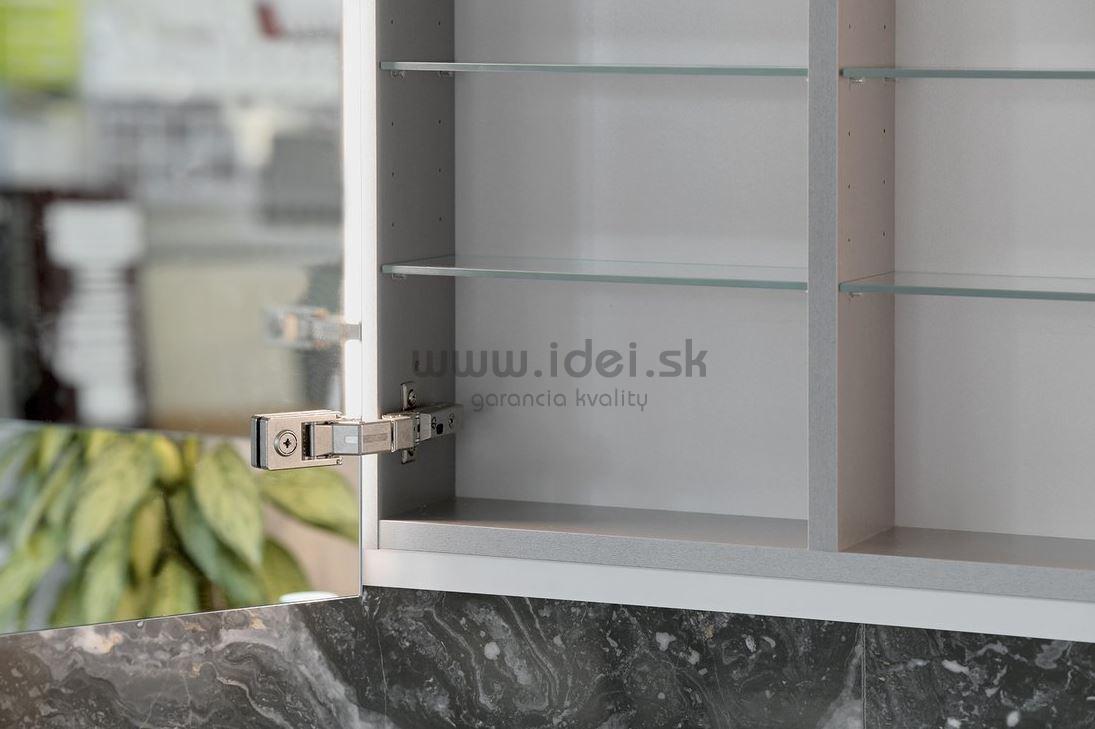 Zrkadlová zapustená skrinka INTEGRA 105 cm s LED osvetlením