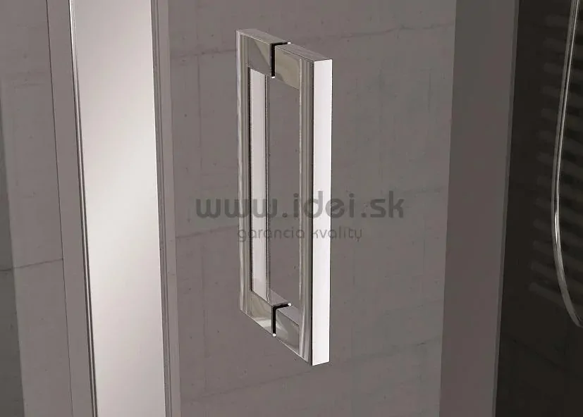 Sanswiss posuvné sprchové dvere s pevnou stenou 120 cm ľavé, durlux