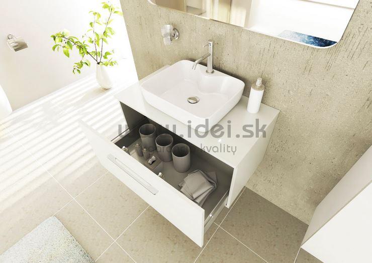 Ceramica Latina lesklá biela skrinka 70 cm pre umývadlo na dosku