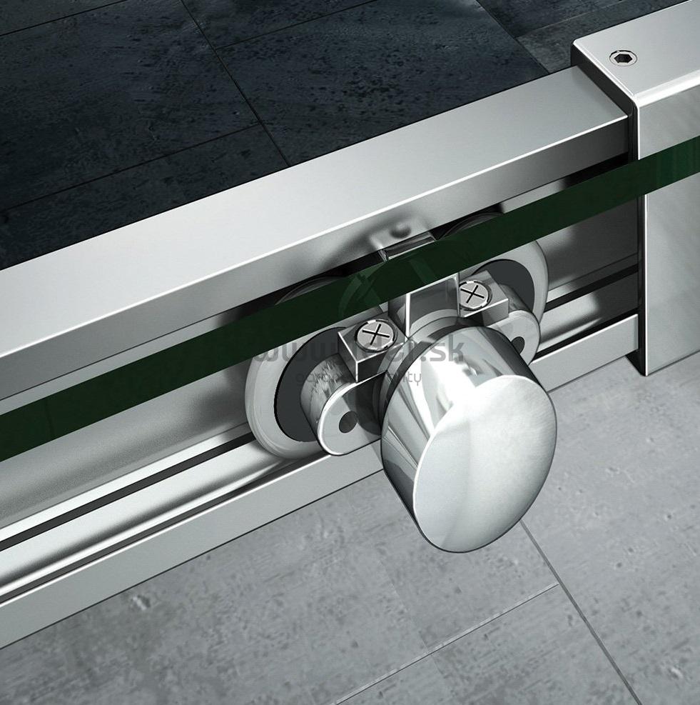 Aquatek ZEUS S4 90x90 cm sprchový kút oblúkový s dvomi zásuvnými dverami