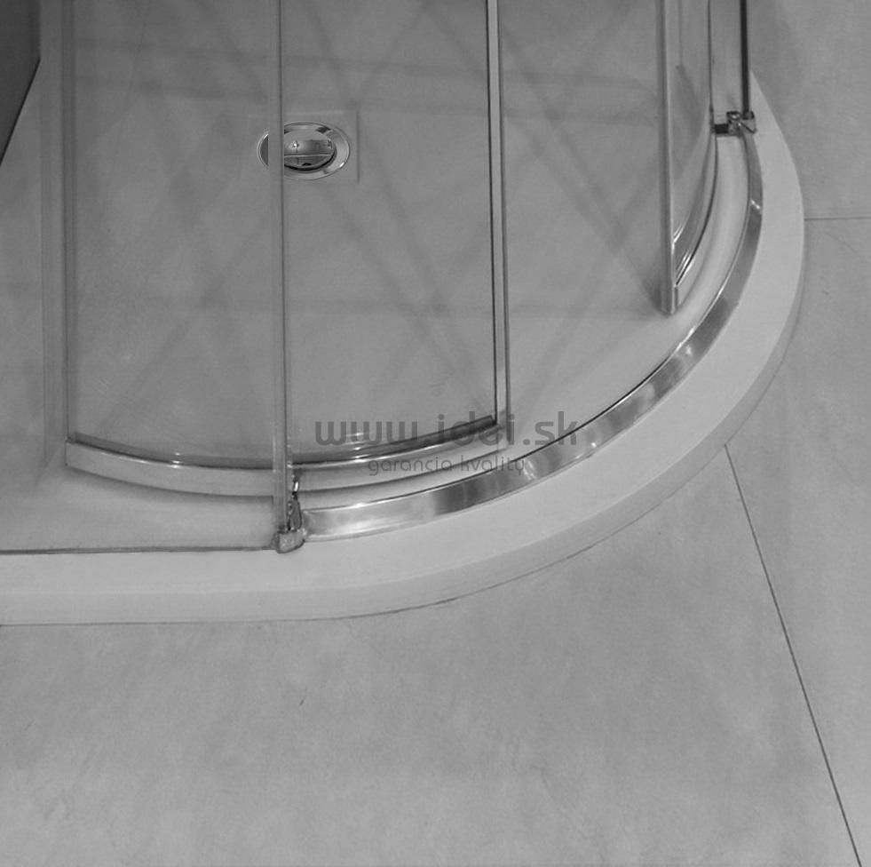 Aquatek ADMIRAL S7 90x90 cm oblúkový posuvný sprchový kút