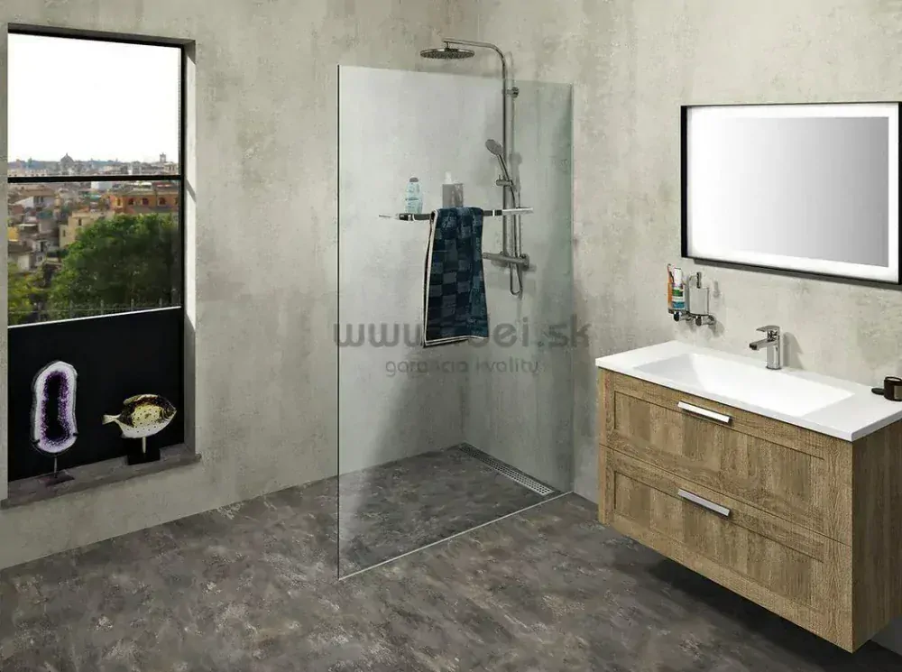 Polysan ARCHITEX LINE sprchová zástena so skrytým kotvením 110 cm