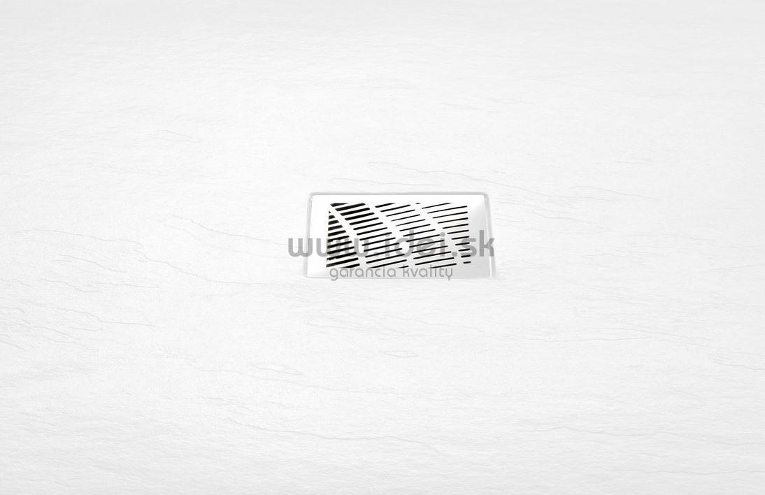 Gelco biela sprchová vanička z liateho mramoru MITIA 120 x 90 cm