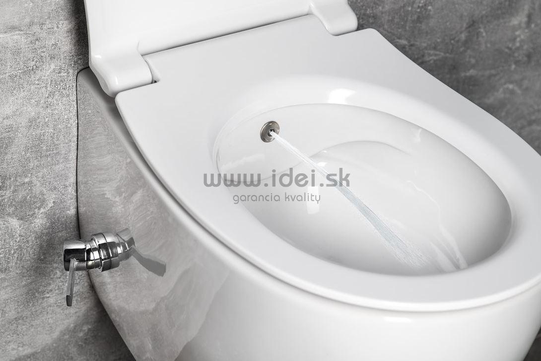 SENTIMENTI závesné WC+bidet 2v1  Rimless so sedátkom a ventilom