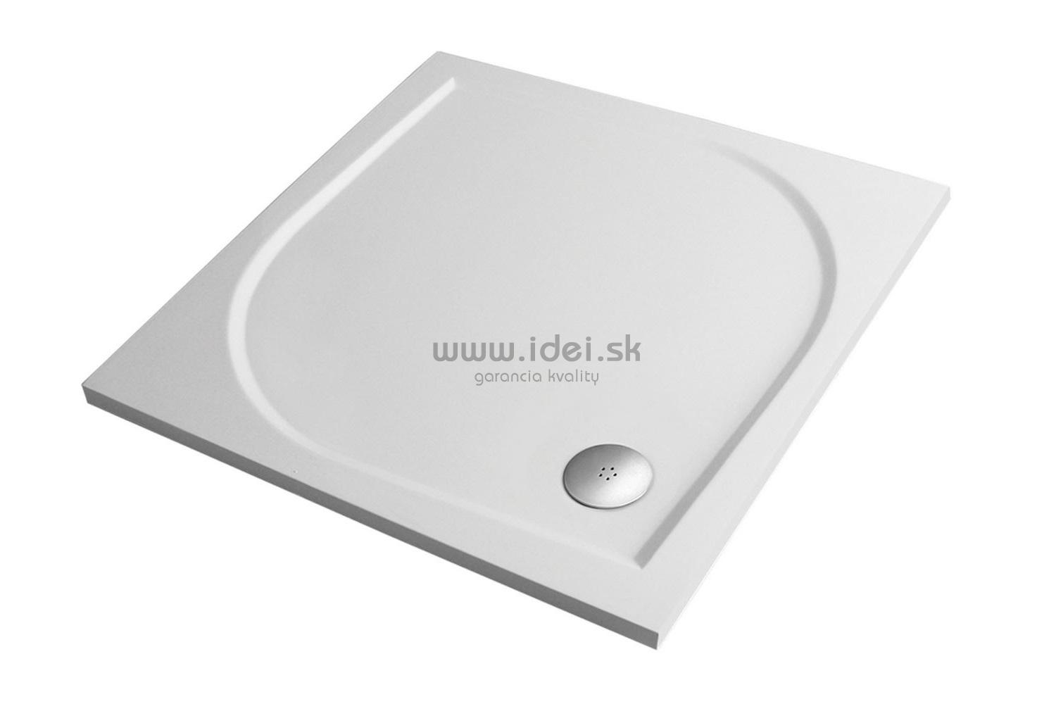 Aquatek HARD sprchová vanička z liateho mramoru 100x80 cm