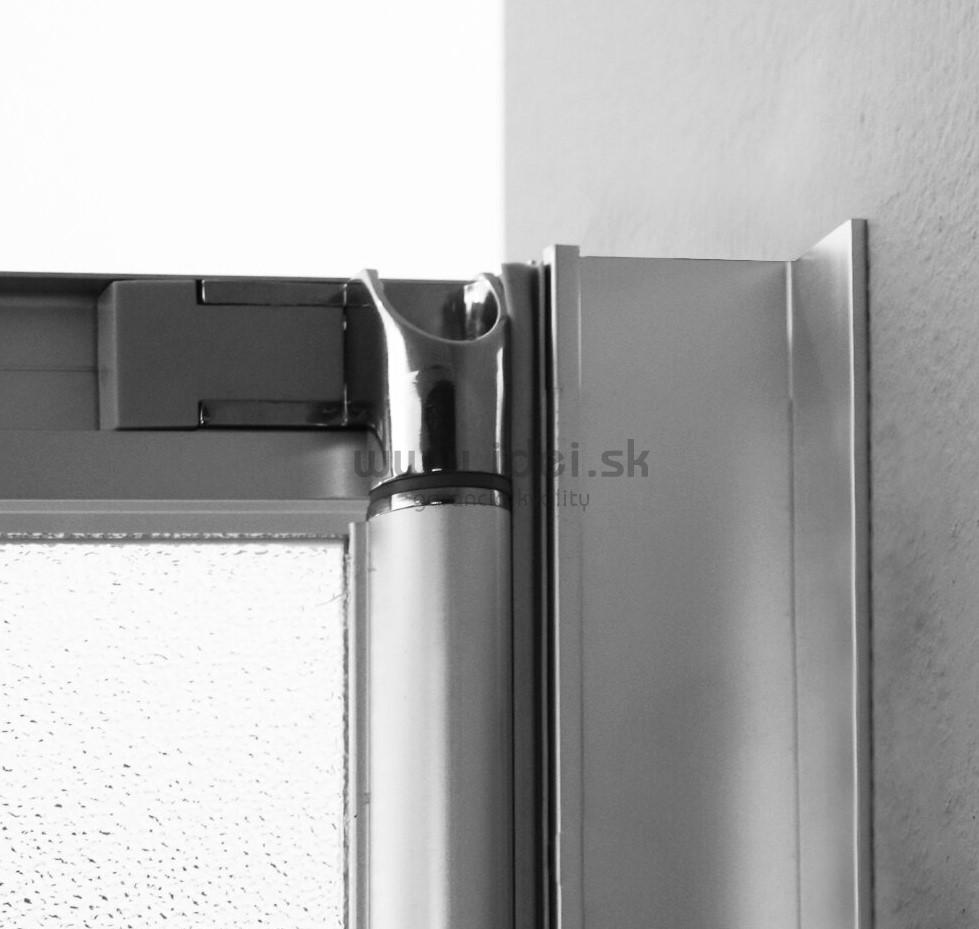 Aquatek DYNAMIC B6 zalamovacie sprchové dvere 90 cm grapé sklo 