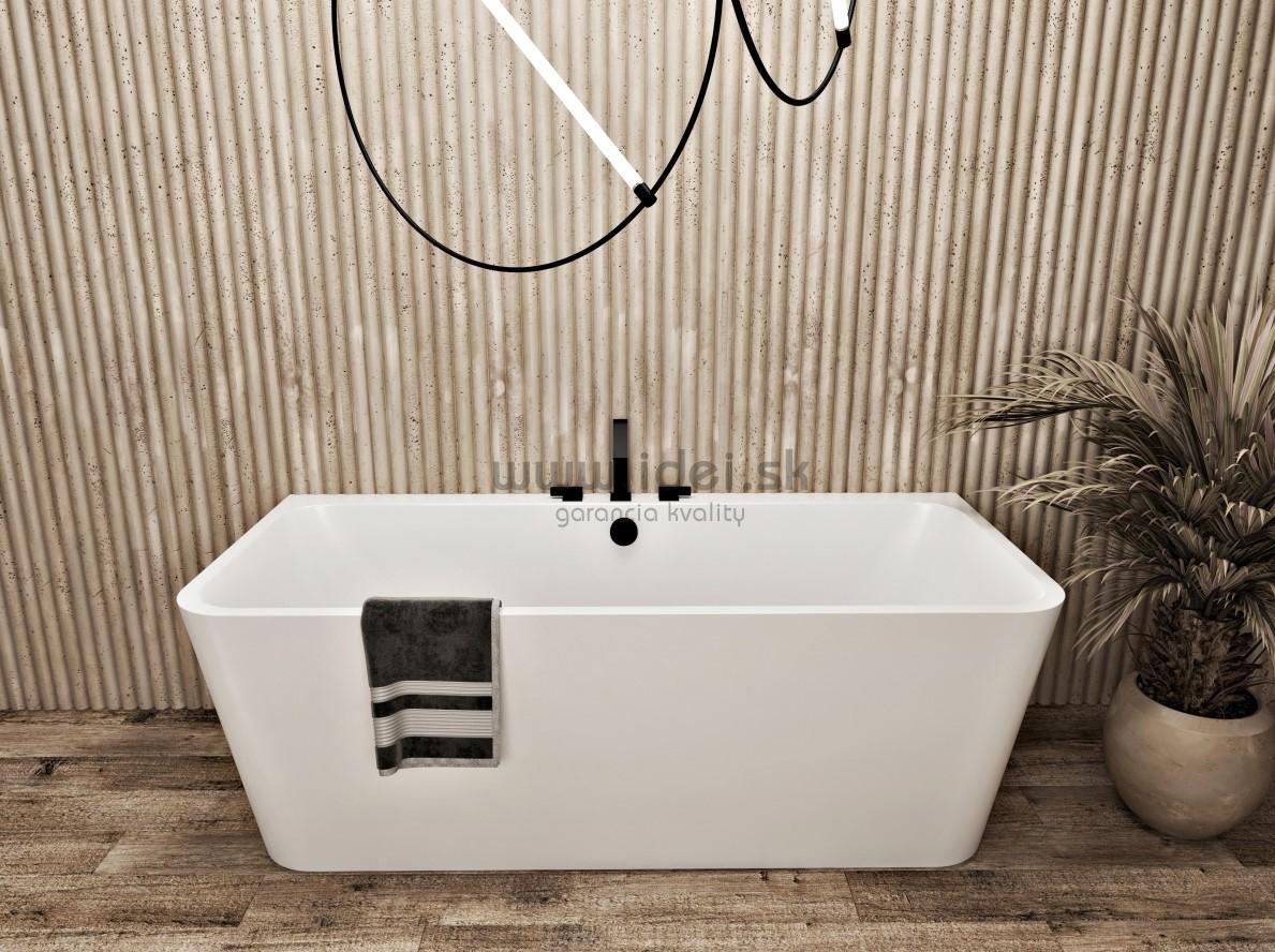 Santech TIME MILO vaňa 154x69 cm ku stene so sifónom