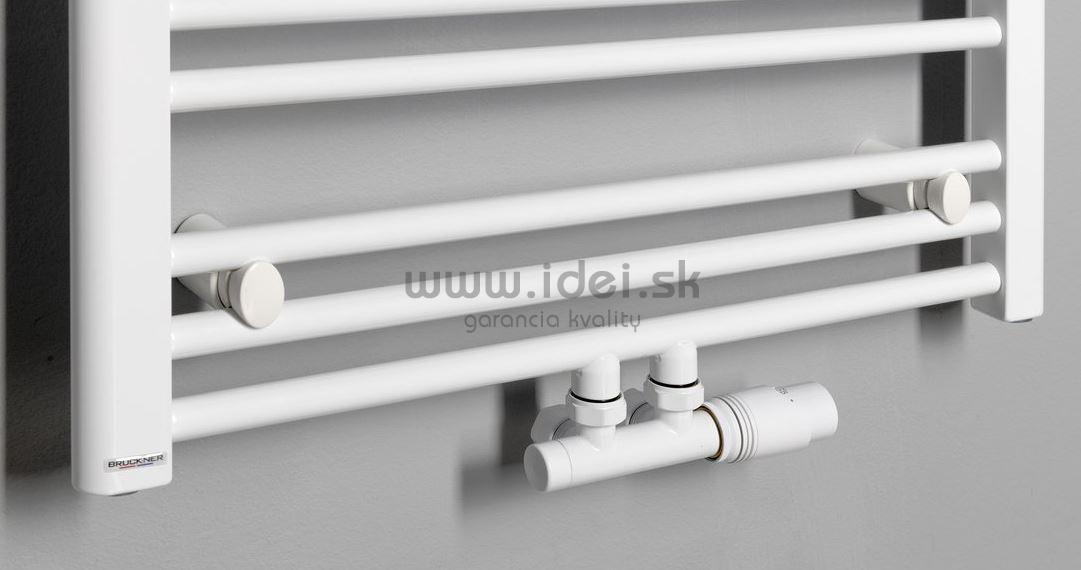 Albrecht biely kúpeľnový radiátor so stredovým pripojením