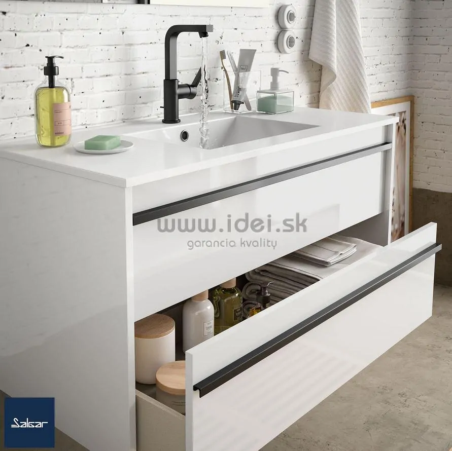 Salgar kúpeľňová skrinka s umývadlom 60 cm biela matná