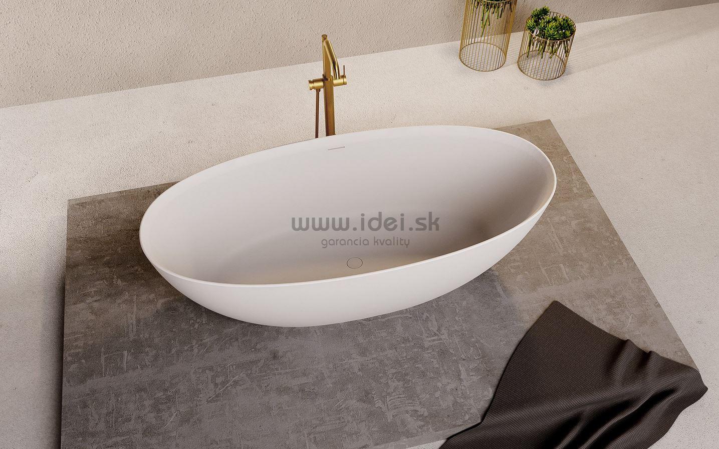 Polysan NOYA voľne stojaca vaňa 170 cm + Click Clack systém