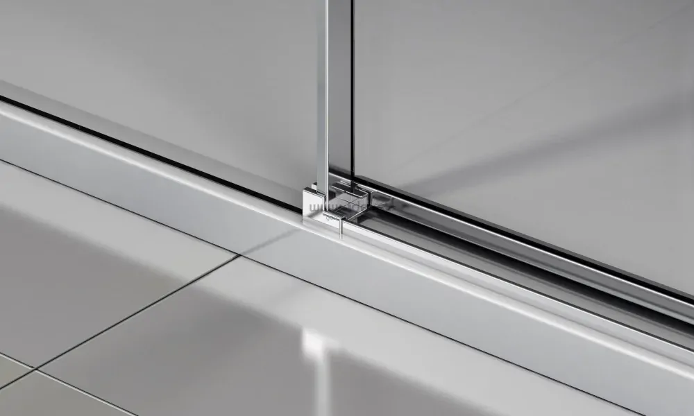 Sanswiss posuvné sprchové dvere s pevnou stenou 120 cm ľavé, durlux