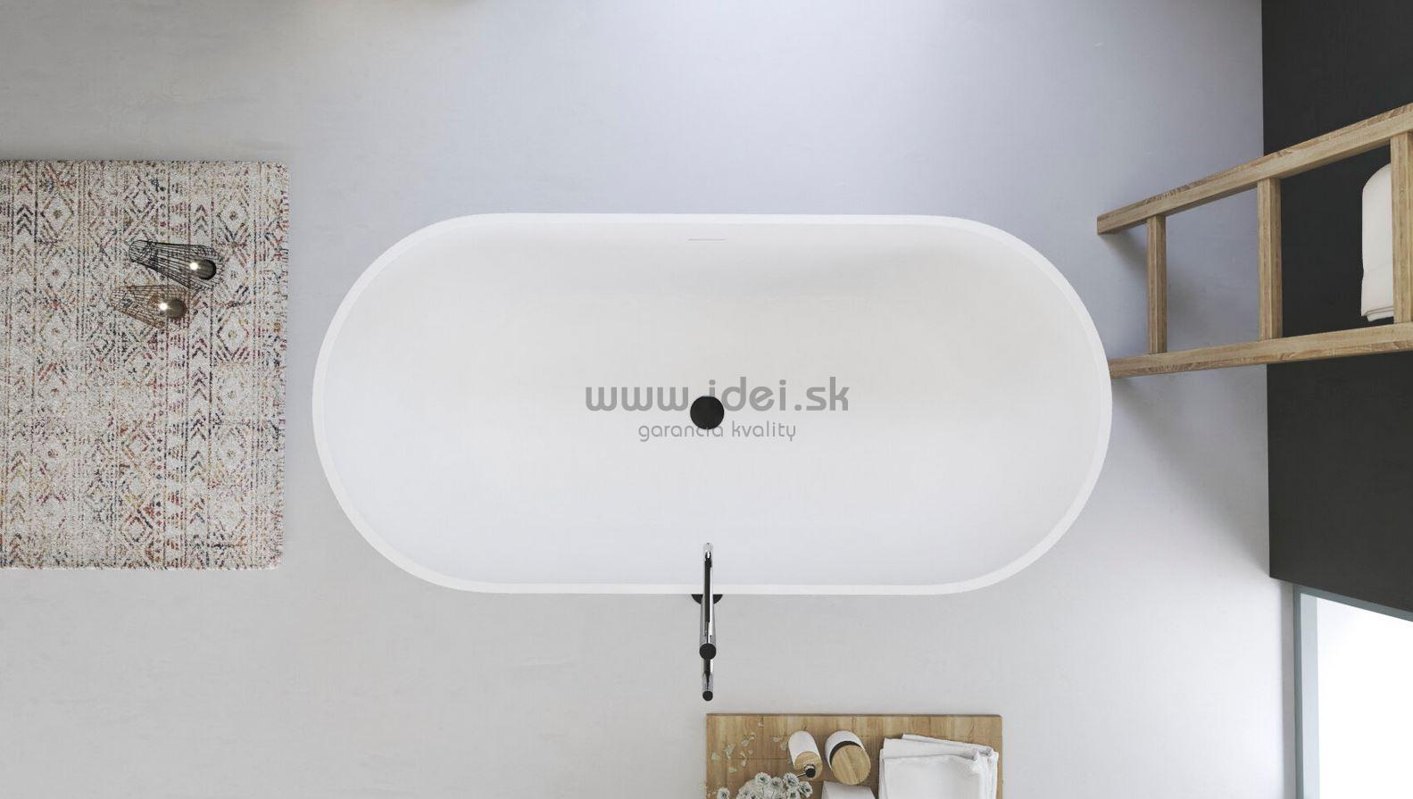 Aquatek CINDY voľne stojaca vaňa z liateho kameňa